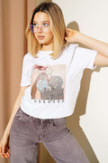Special Mini Taş Baskılı T-shirt