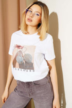 Special Mini Taş Baskılı T-shirt