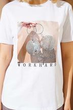 Special Mini Taş Baskılı T-shirt