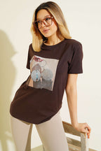 Special Mini Taş Baskılı T-shirt