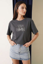 Stay Cool Baskılı T-shirt