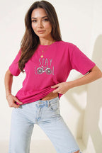 Stay Cool Baskılı T-shirt