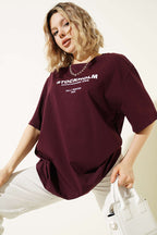 Stockholm Yazılı T-shirt
