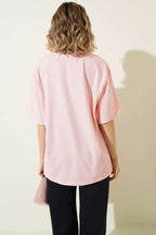 Stockholm Yazılı T-shirt