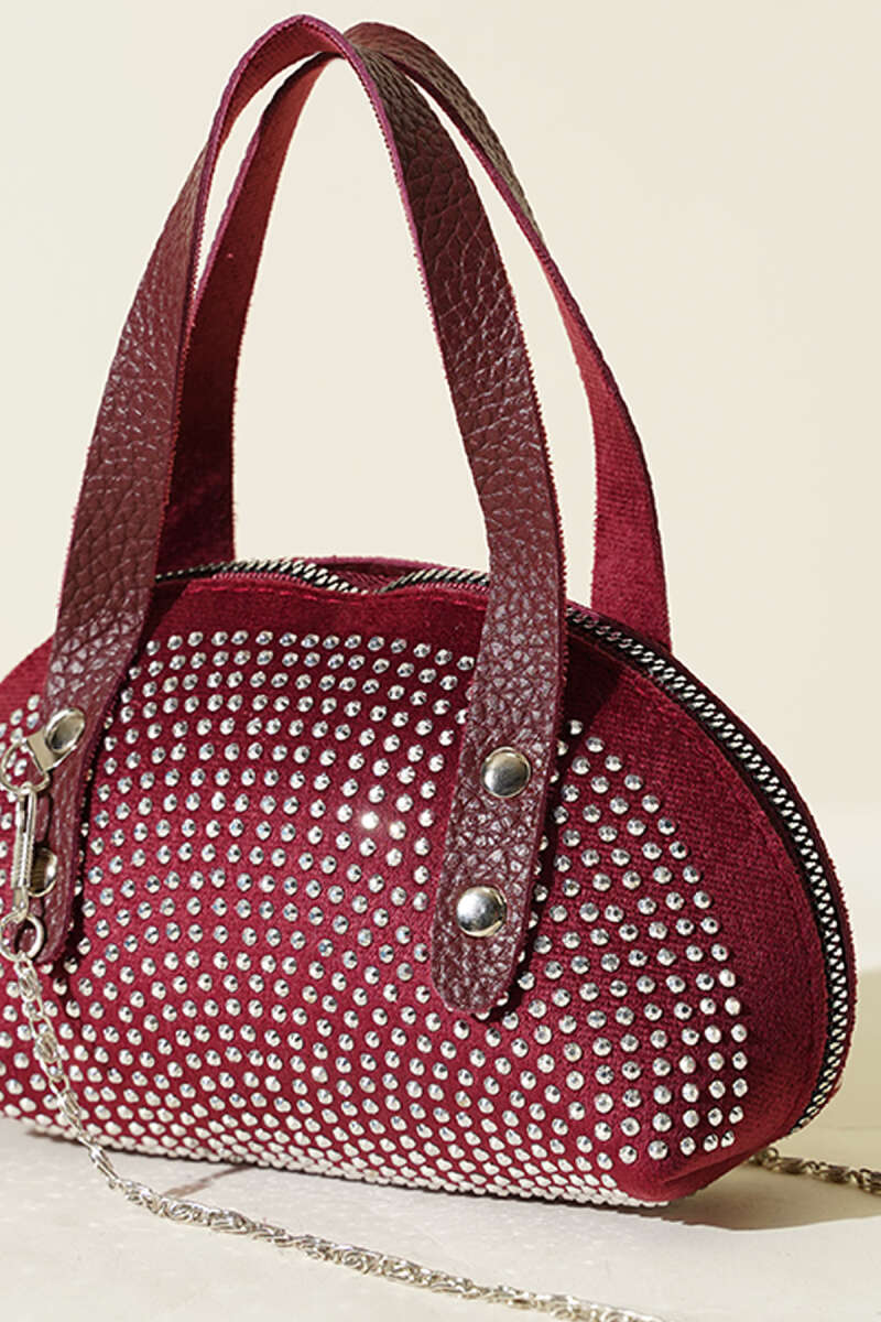 Stone Embroidered Mini Bag
