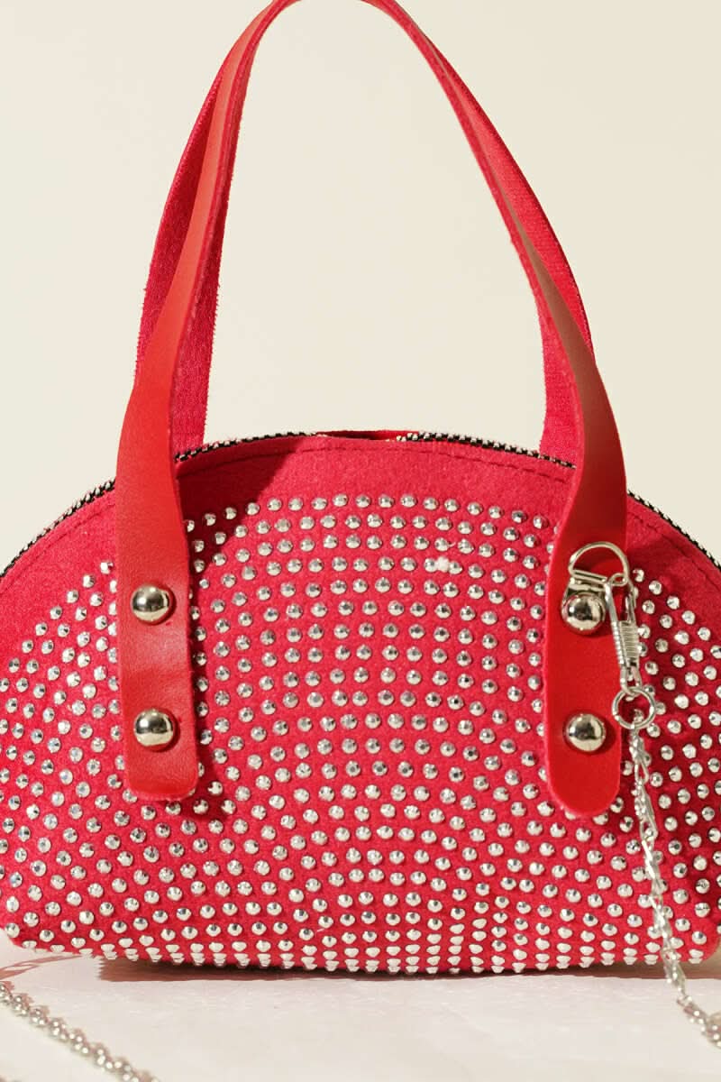 Stone Embroidered Mini Bag