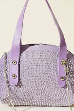 Stone Embroidered Mini Bag