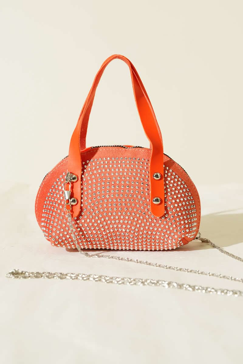 Stone Embroidered Mini Bag
