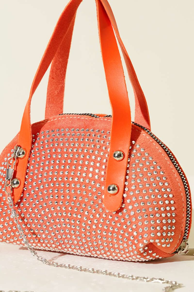 Stone Embroidered Mini Bag