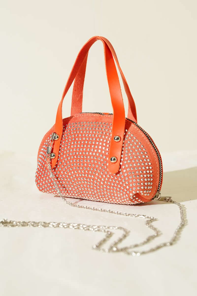 Stone Embroidered Mini Bag