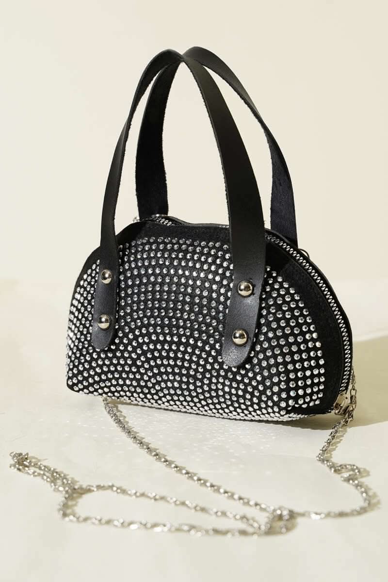 Stone Embroidered Mini Bag