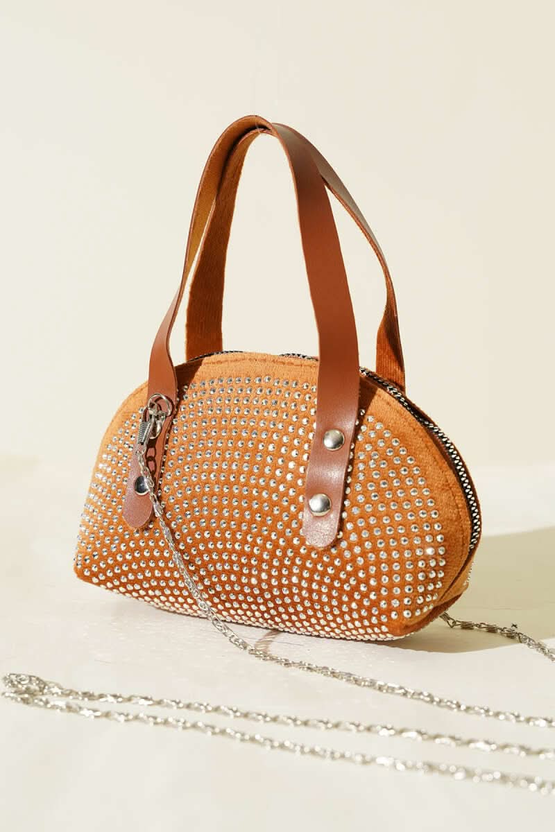 Stone Embroidered Mini Bag