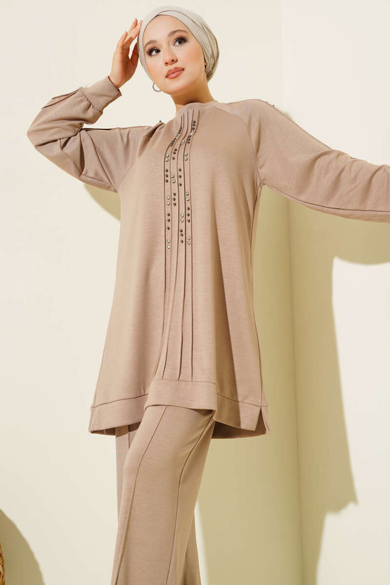 Taş Süslemeli Loyşa İkili Takım
