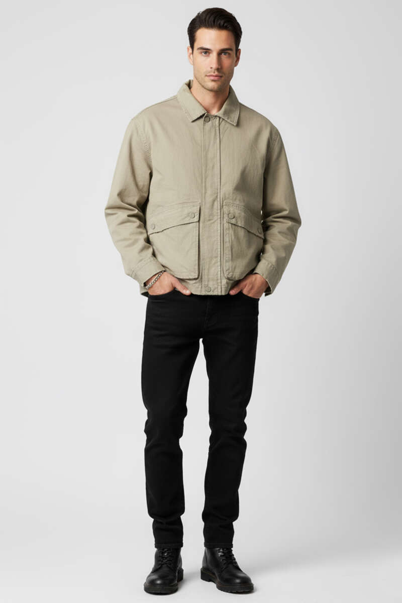 Torba Cep Gabardin Erkek Ceket