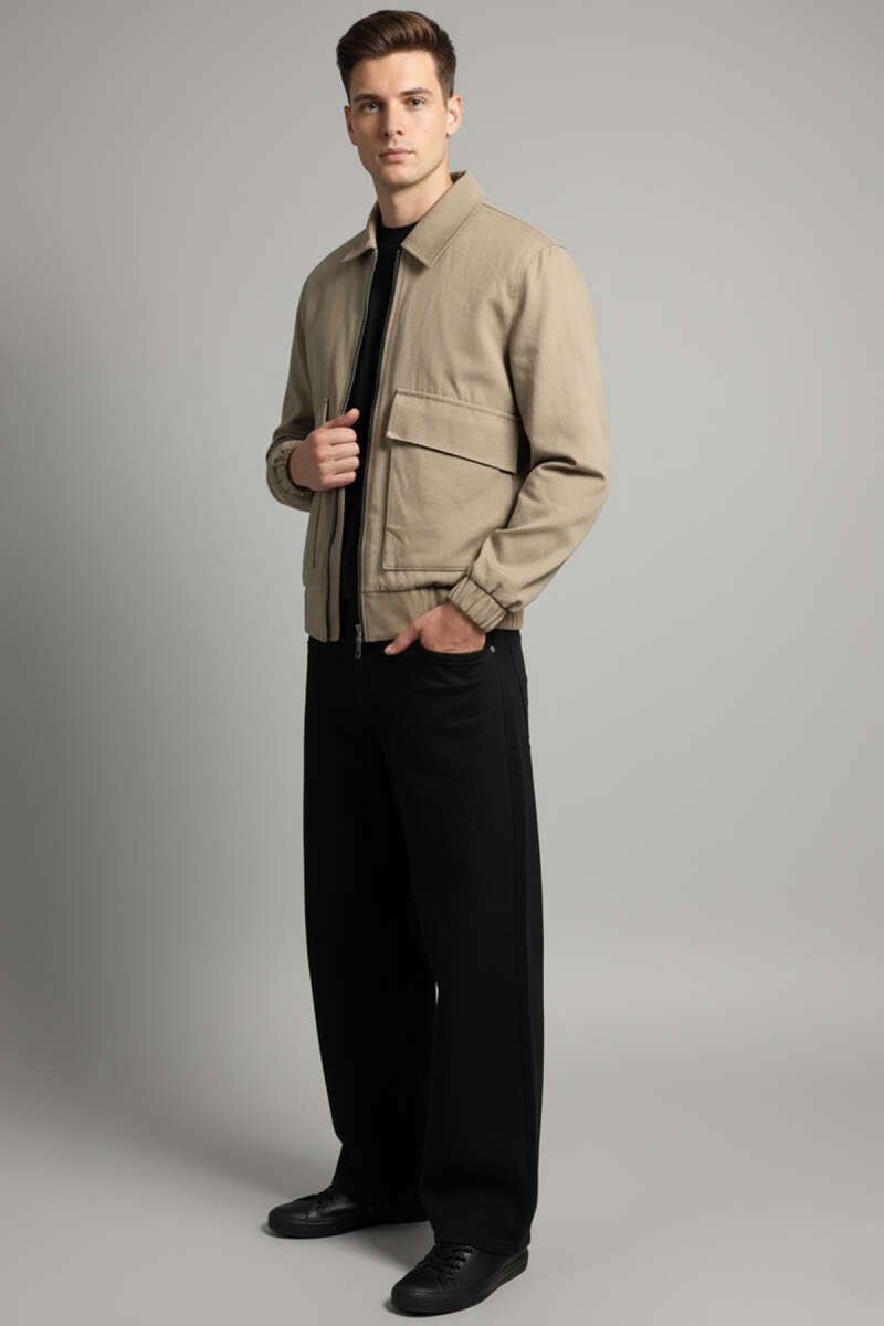 Torba Cepli Gabardin Erkek Ceket