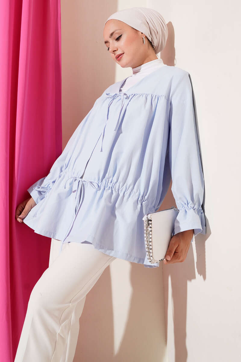 Tünelli Büzgülü Kimono
