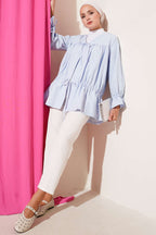 Tünelli Büzgülü Kimono