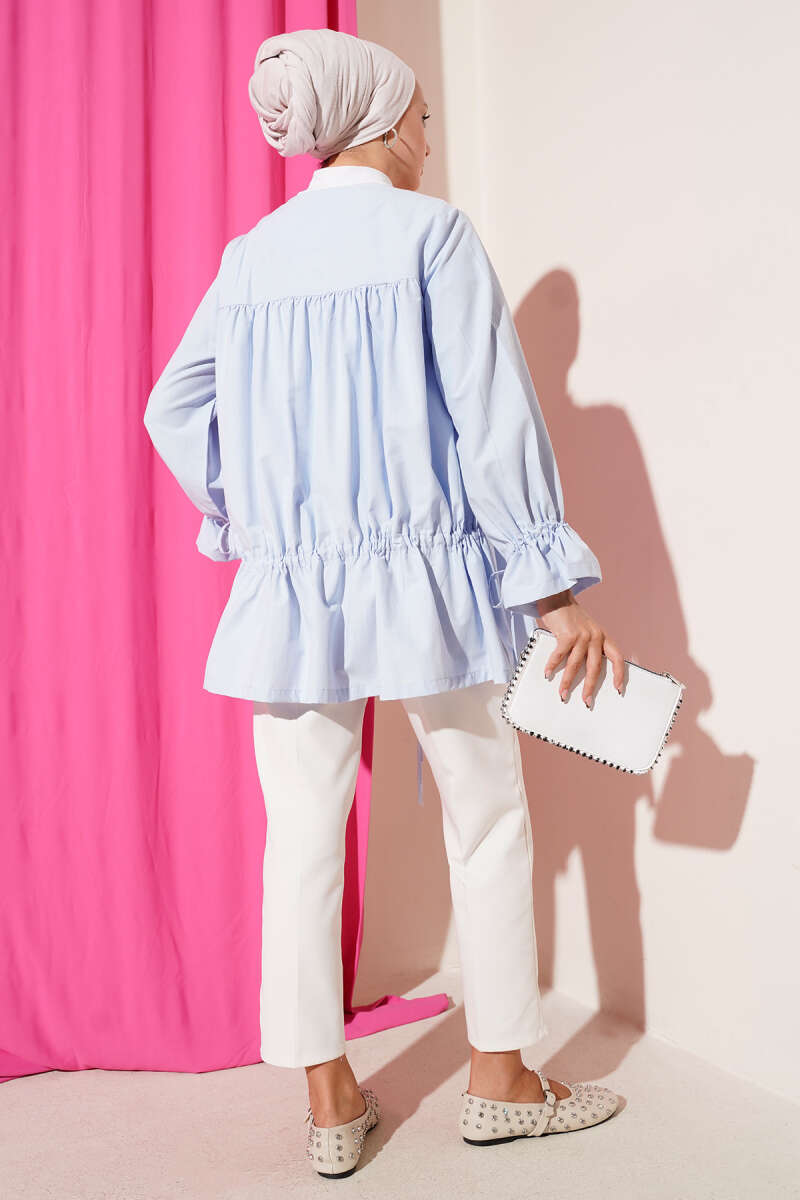 Tünelli Büzgülü Kimono