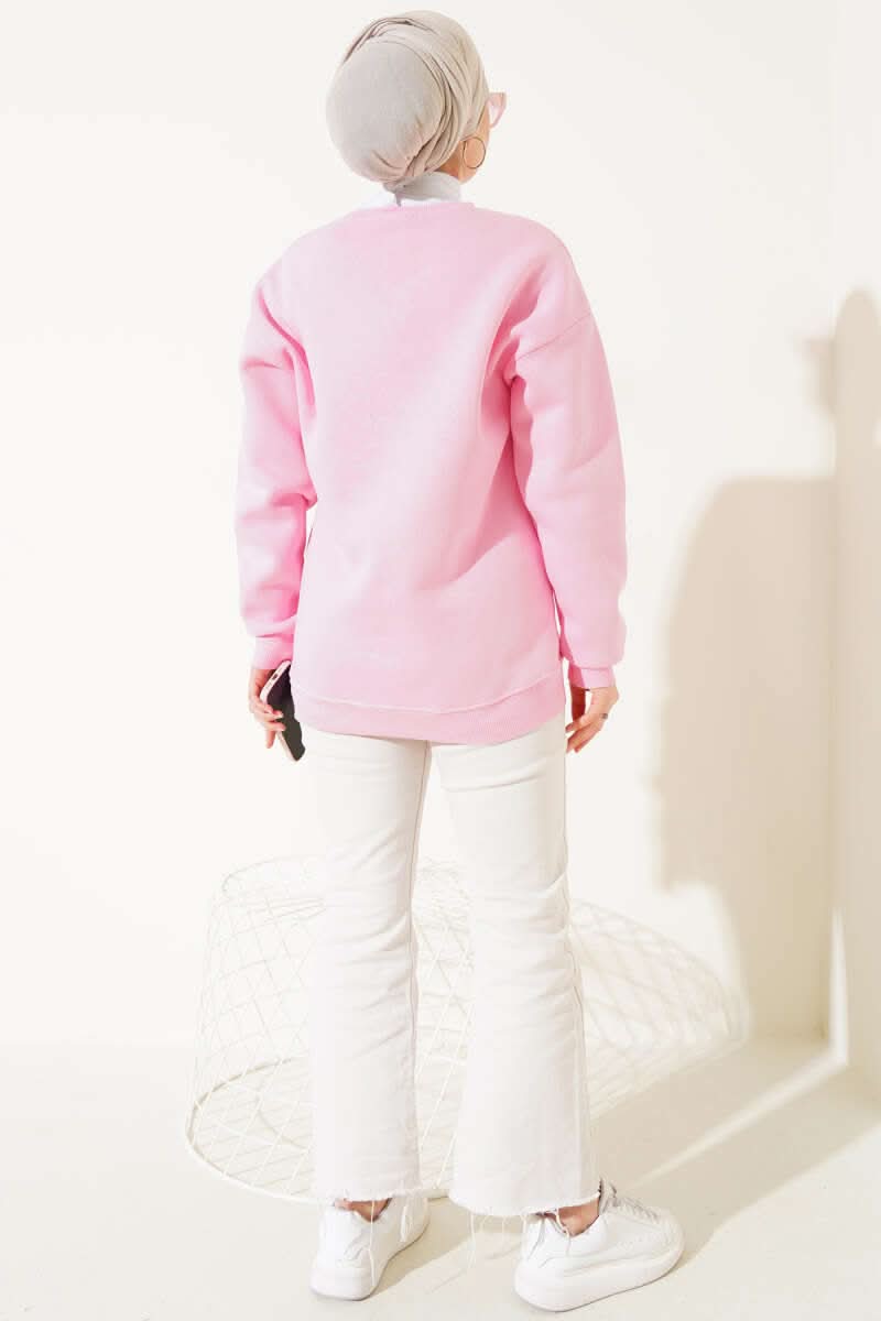 Üç İplik Basic Sweatshirt