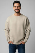 Üç İplik Bisiklet Yaka Erkek Sweatshirt