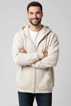 Üç İplik Fermuarlı Erkek Sweatshirt
