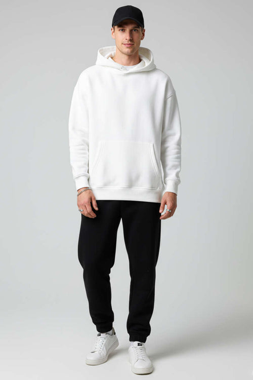 Üç İplik Kapüşonlu Erkek Sweatshirt