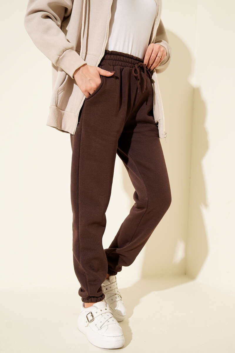 Üç İplik Lastikli Jogger Pantolon