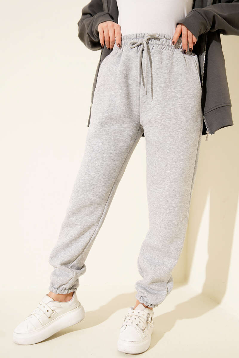 Üç İplik Lastikli Jogger Pantolon