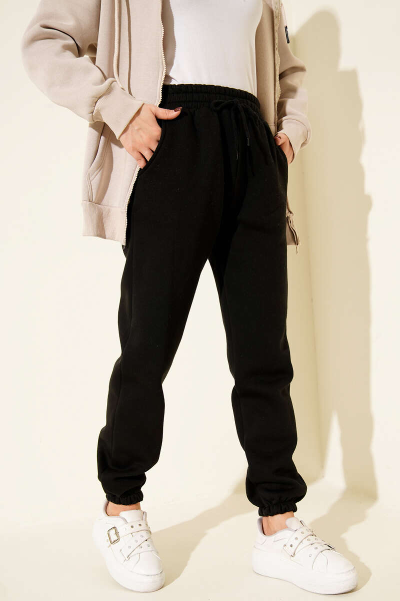 Üç İplik Lastikli Jogger Pantolon