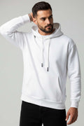 Üç İplikli Kapüşonlu Erkek Sweatshirt