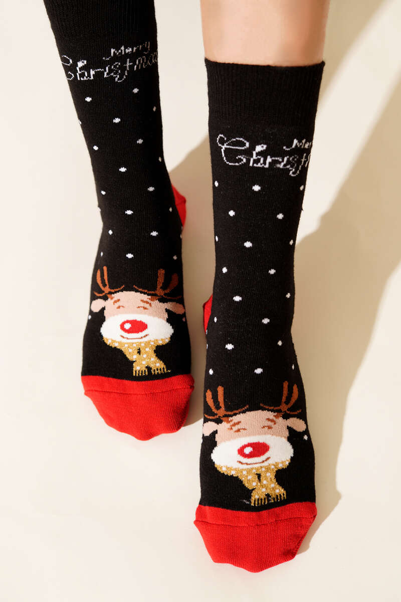 Unisex Yılbaşı Soket Çorap