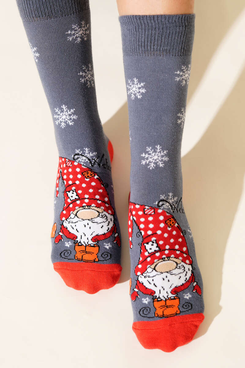 Unisex Yılbaşı Soket Çorap