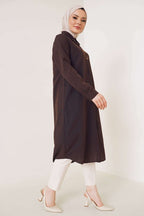 Uzun Model Klasik Yaka  Tunik