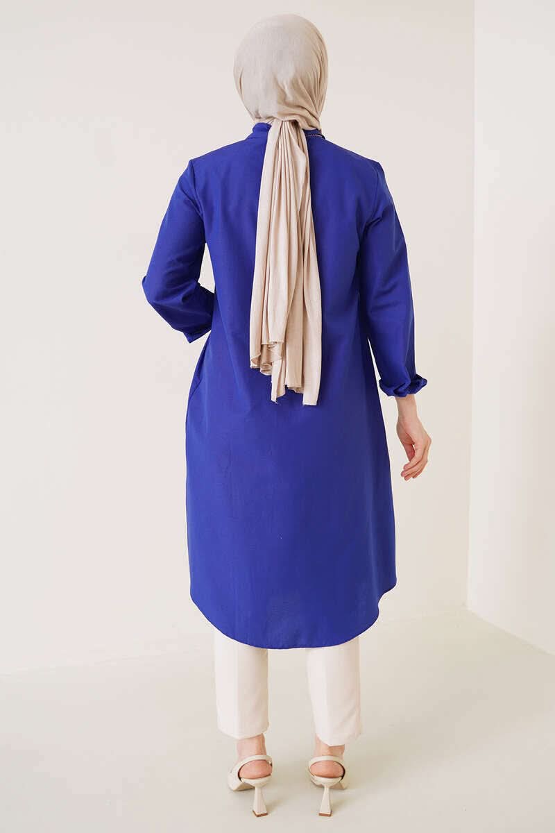 Uzun Model Klasik Yaka  Tunik