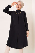Uzun Model Klasik Yaka  Tunik
