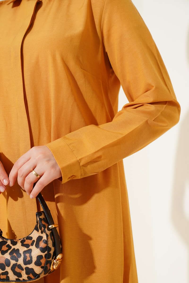 Uzun Model Klasik Yaka Tunik