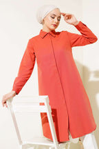Uzun Model Klasik Yaka Tunik