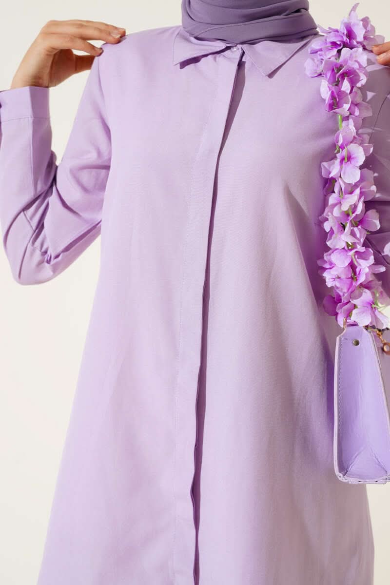 Uzun Model Klasik Yaka Tunik