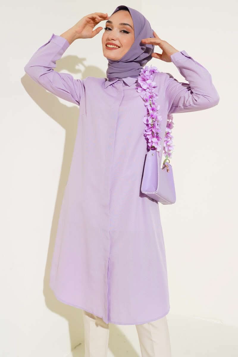 Uzun Model Klasik Yaka Tunik