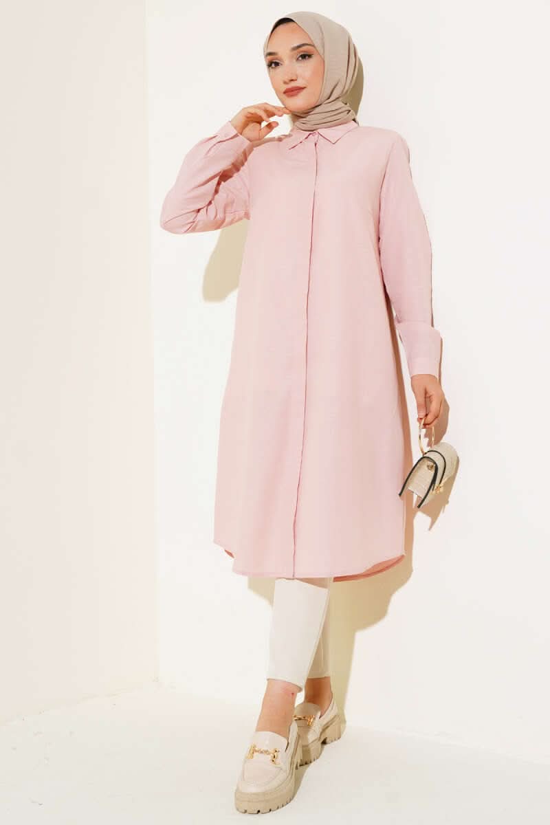 Uzun Model Klasik Yaka Tunik
