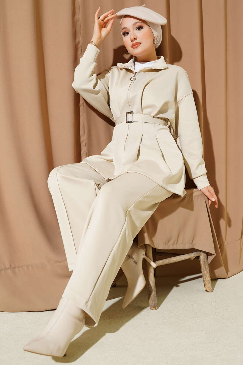 Uzun Pensli Kemerli İkili Takım