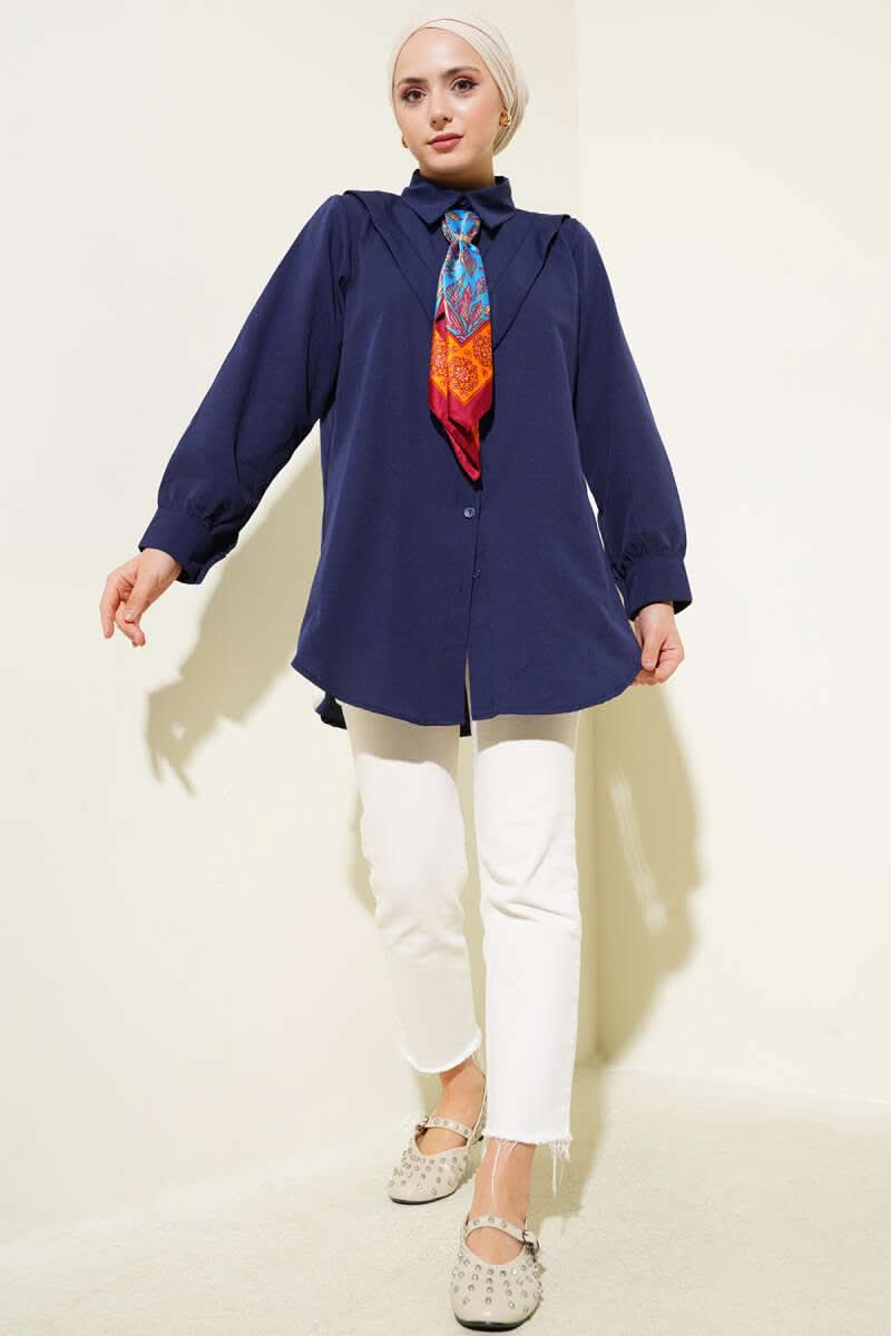 V Parçalı Gömlek