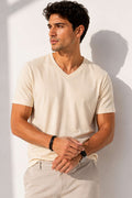 V Yaka Basic Erkek T-shirt