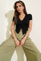 V Yaka Dantelli Crop
