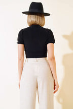 V Yaka Likralı Crop