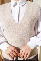 Weicher Pullover mit V-Ausschnitt Pullover