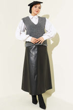 Weicher Pullover mit V-Ausschnitt Pullover