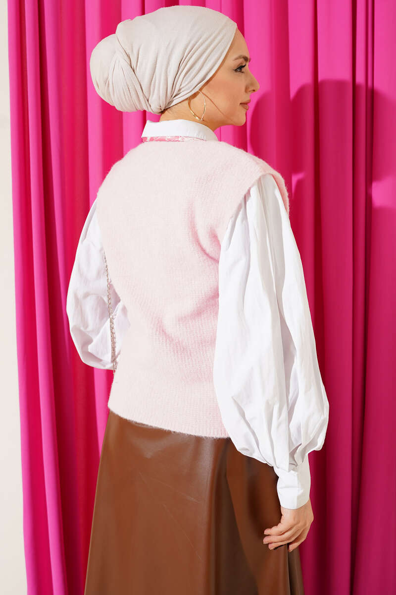 Weicher Pullover mit V-Ausschnitt Pullover