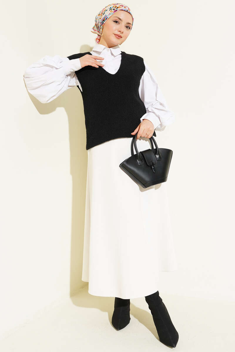 Weicher Pullover mit V-Ausschnitt Pullover