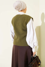 Weicher Pullover mit V-Ausschnitt Pullover